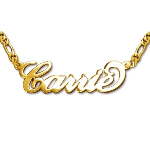 Carrie Style Sterling Silver Name Necklace