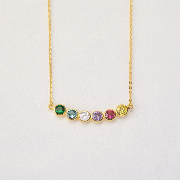 Children Birthstone Necklace, Nana Necklace Birthstone,Grandma Jewelry