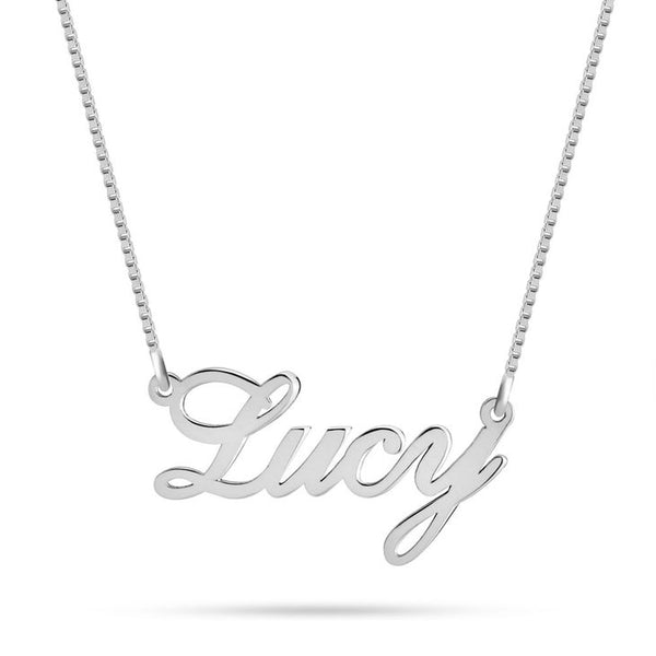 Classic Sterling Silver Name Necklace