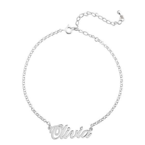 Delicate Custom Name Anklet