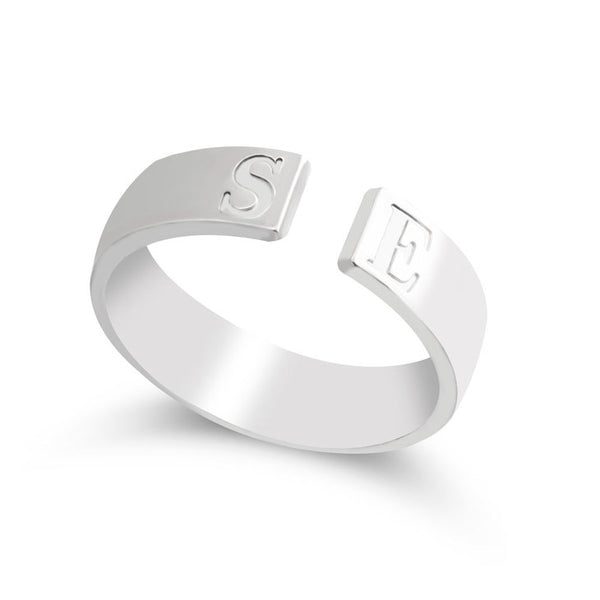 Customizable Initials Wrap Ring