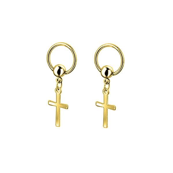 Stylish Dangle Cross Earrings-Classic & Graceful