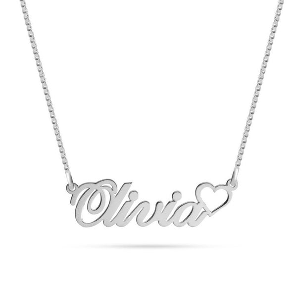 Custom Heart Name Necklace