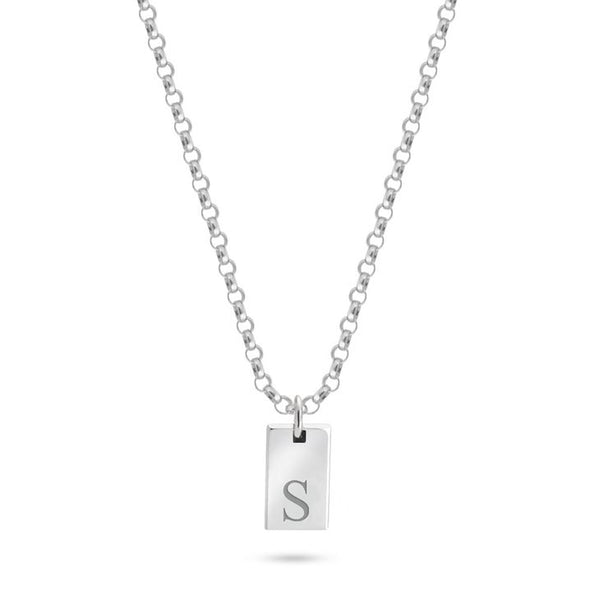 Personalized Sterling Silver & Gold Initial Necklace