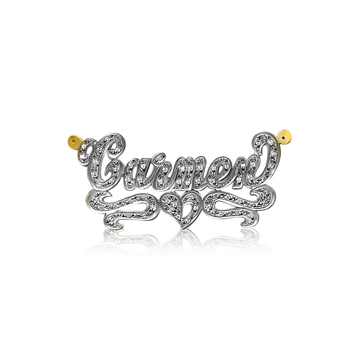 Solid Gold Name Necklace   Nameplate Necklace – NamePlateDepot