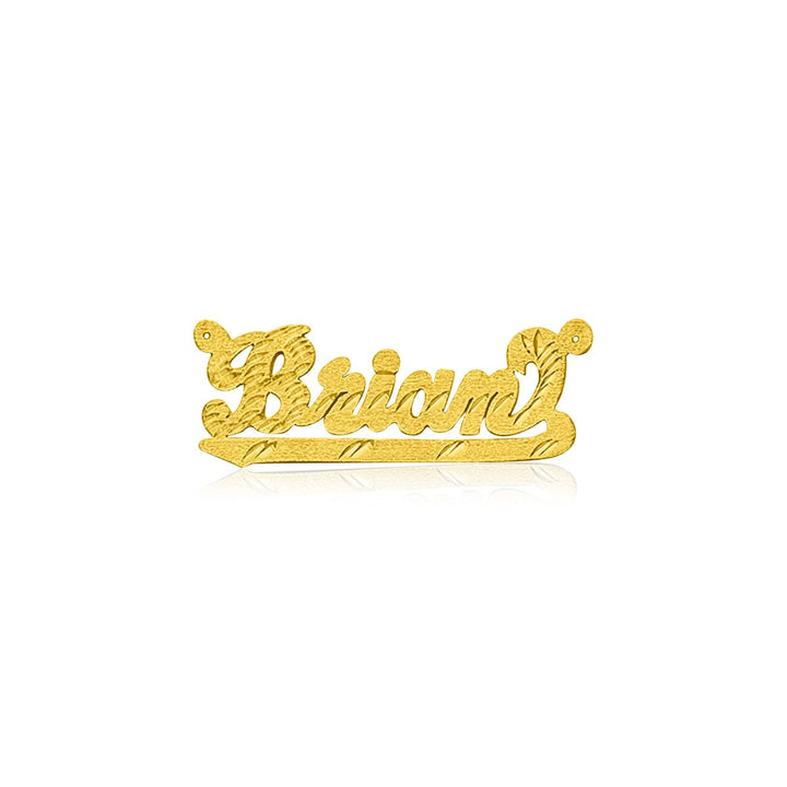 name necklace made of gold
