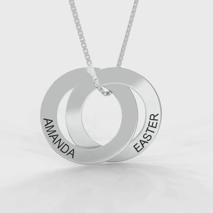 Russian Ring Necklace Engraving with 5 Names Rings for Mom Family Name  Necklace Personalised with 5 Circle Discs for Grandma : Amazon.co.uk:  Fashion